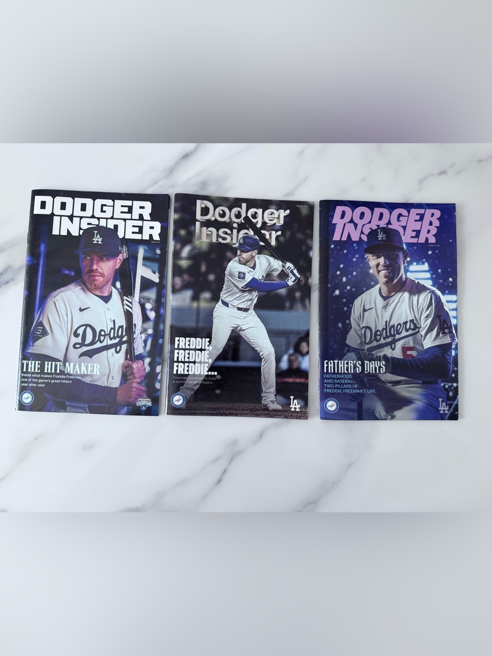 LA Dodger Insider Freddie Freeman set of 3